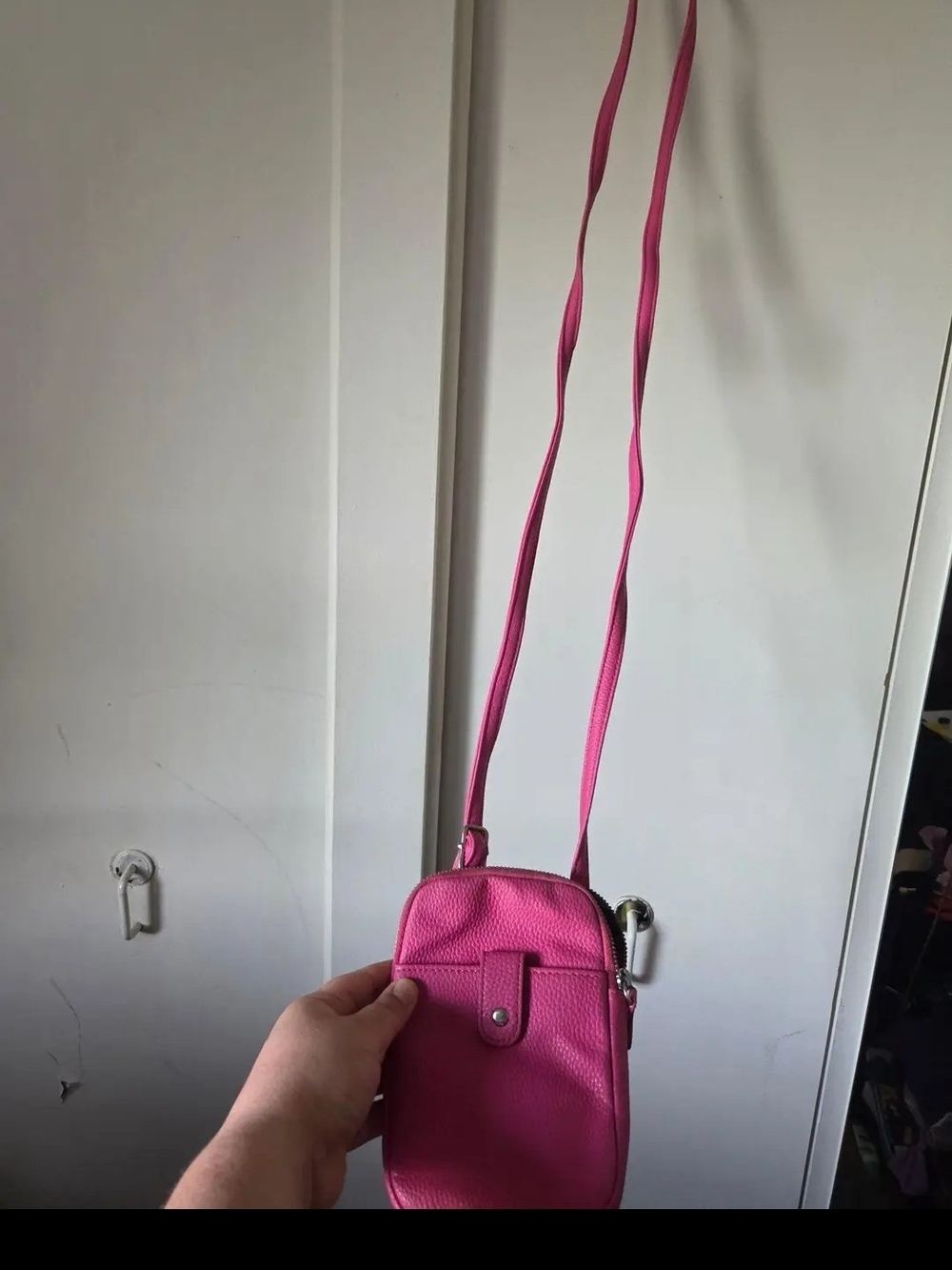 Penningtons Hot Pink Crossbody Mini Phone Bag